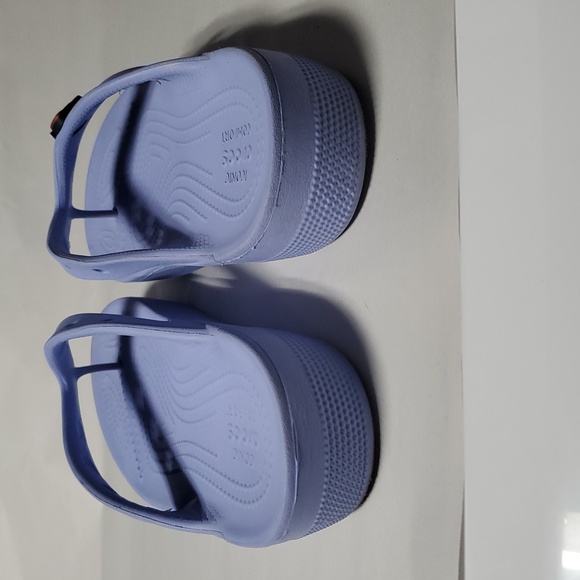 CROCS Classic Flip Flop Platform Sandals Size 10 Perriwinkle Womens - Picture 4 of 16